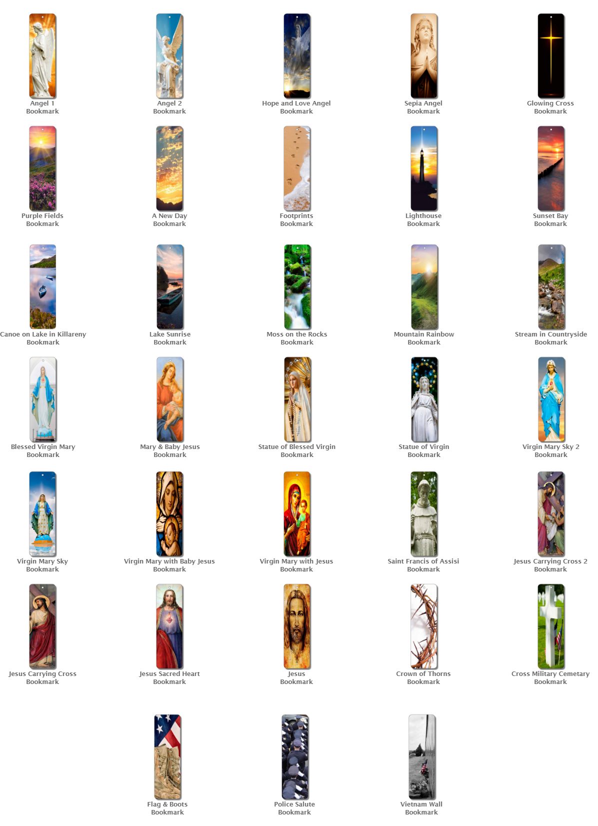 Funeral Prints Bookmarks